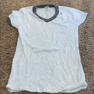Pink victoria secret t shirt v neck